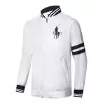 nouvelle collection ralph lauren veste sweat v collar 136688 blanc